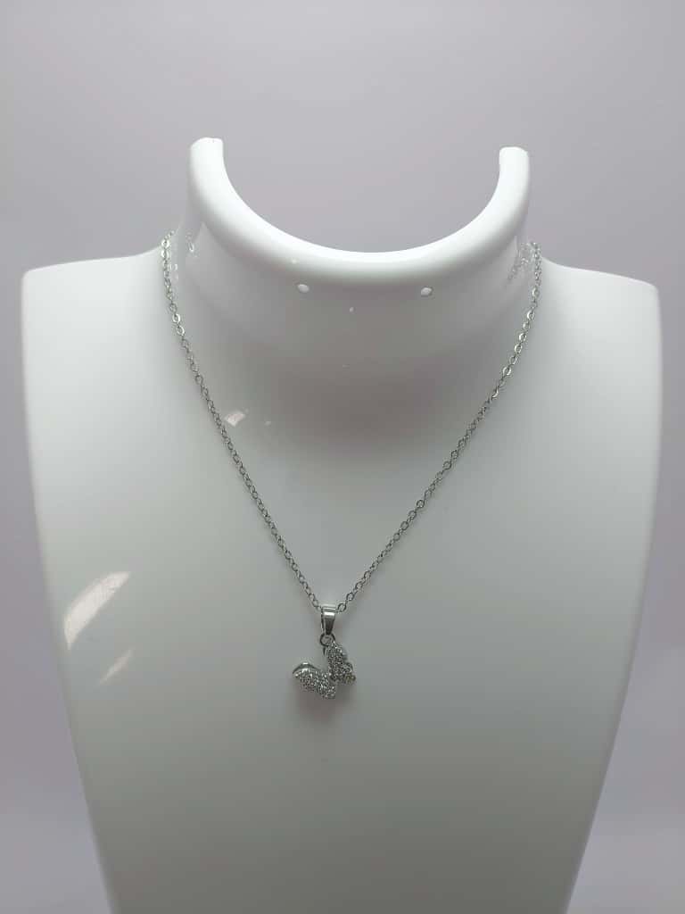 Silver Toned Butterfly necklace