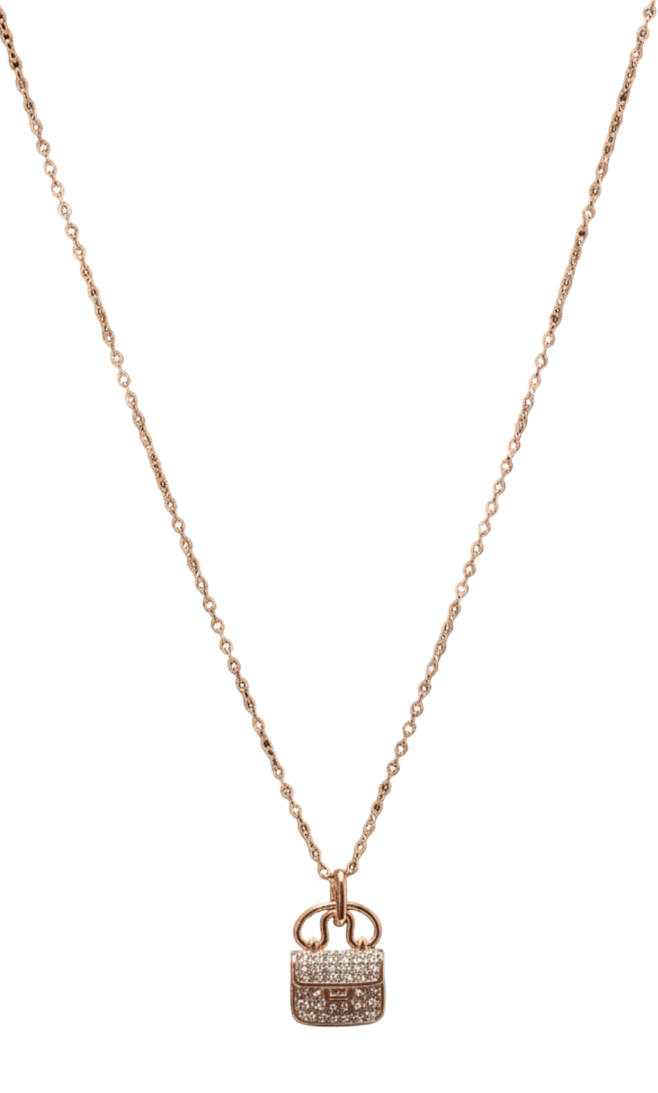 Rose gold plated Glam Bag Pendant