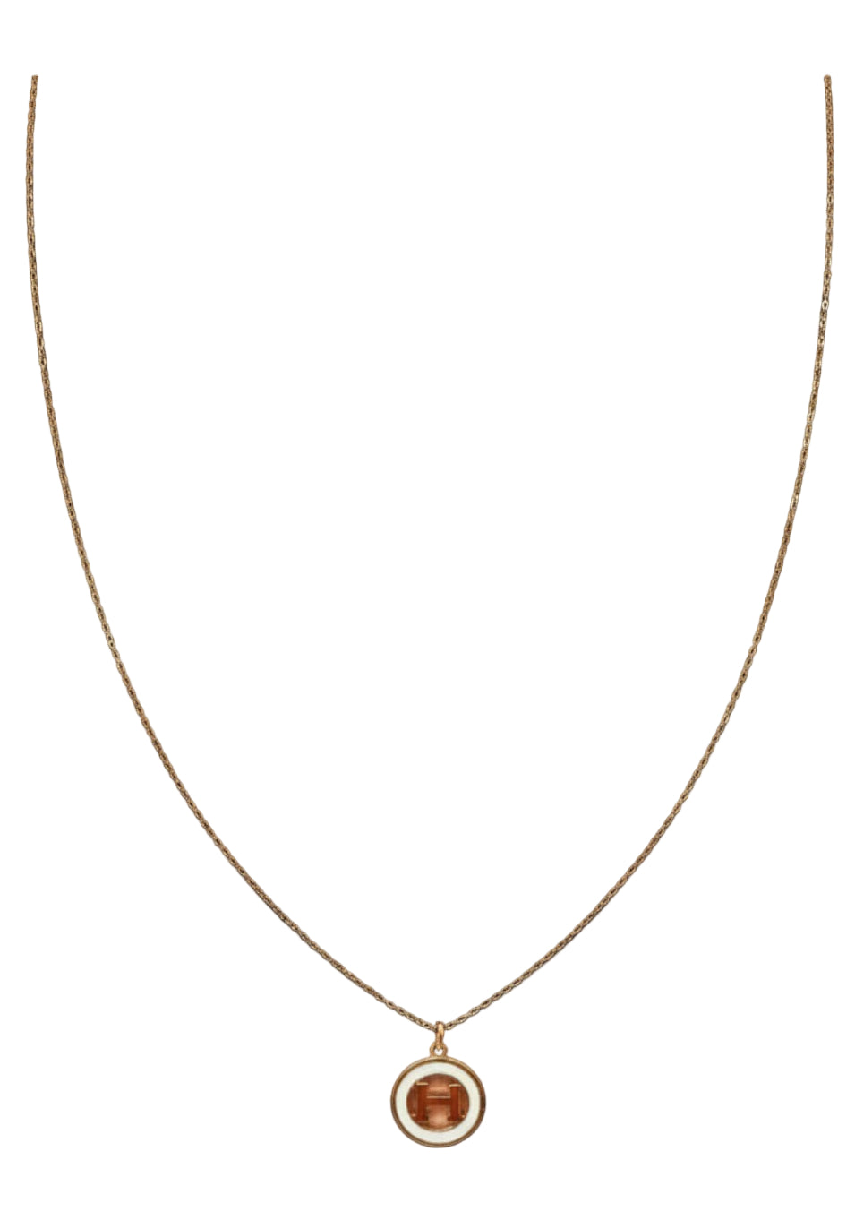 Designer-Inspired H Pendant Necklace – Fashion Jewelry